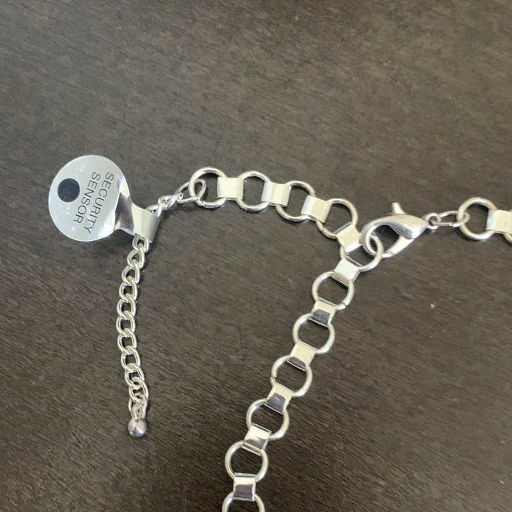 Macy's Black and Silver Statement Necklace - Picture 4 of 7